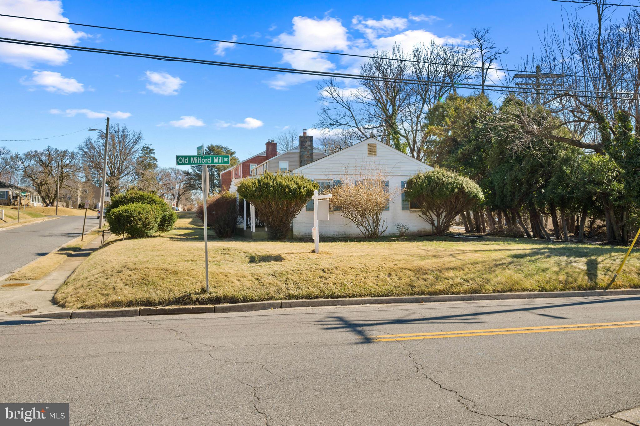 4235 Old Milford Mill Road Baltimore, MD 21208 - Photo 26 of 29 a view of a yard in front of a house