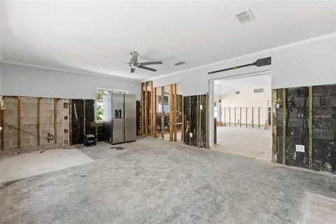 a view of livingroom with glass door