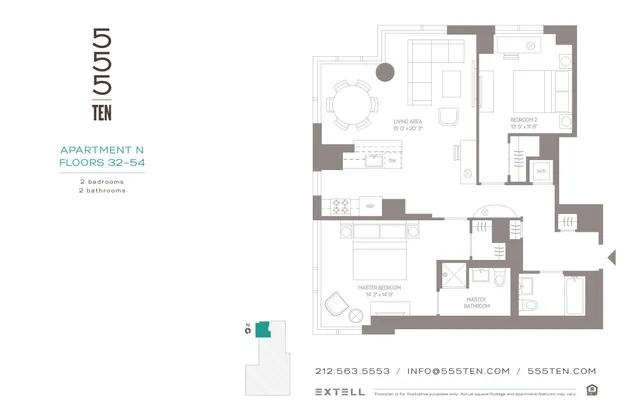 $9,375 | 555 10th Avenue, Unit 43N | Hudson Yards