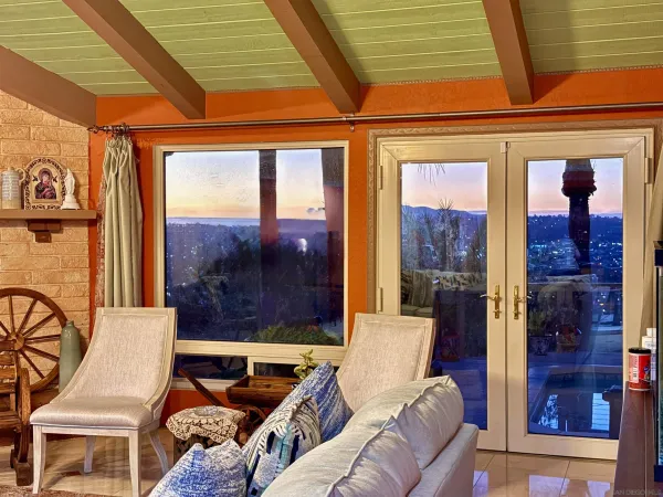 a living room filled with furniture