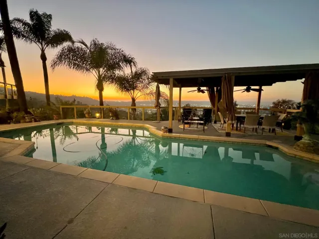 a view of swimming pool and lake view