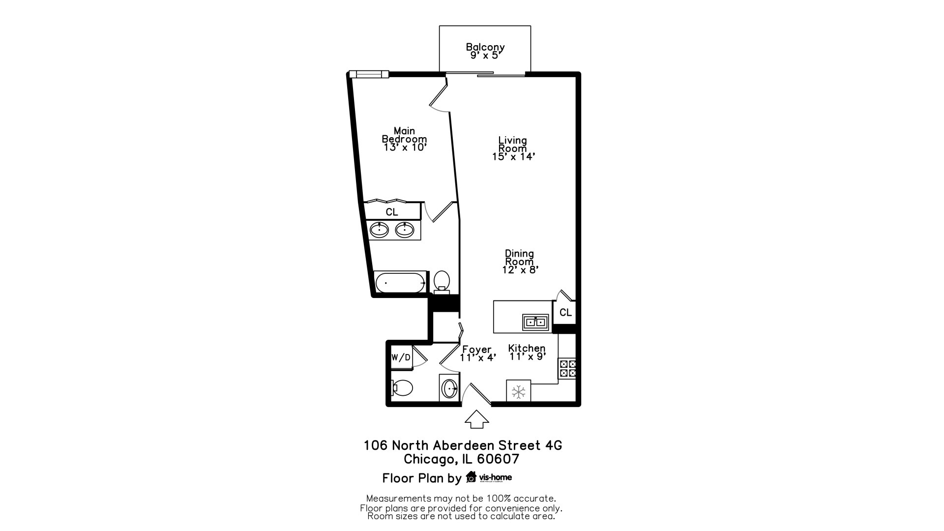 106 North Aberdeen Street, Unit 4G Chicago, IL 60607 - Photo 22 of 22 a picture of a wall with white wall painting and a picture