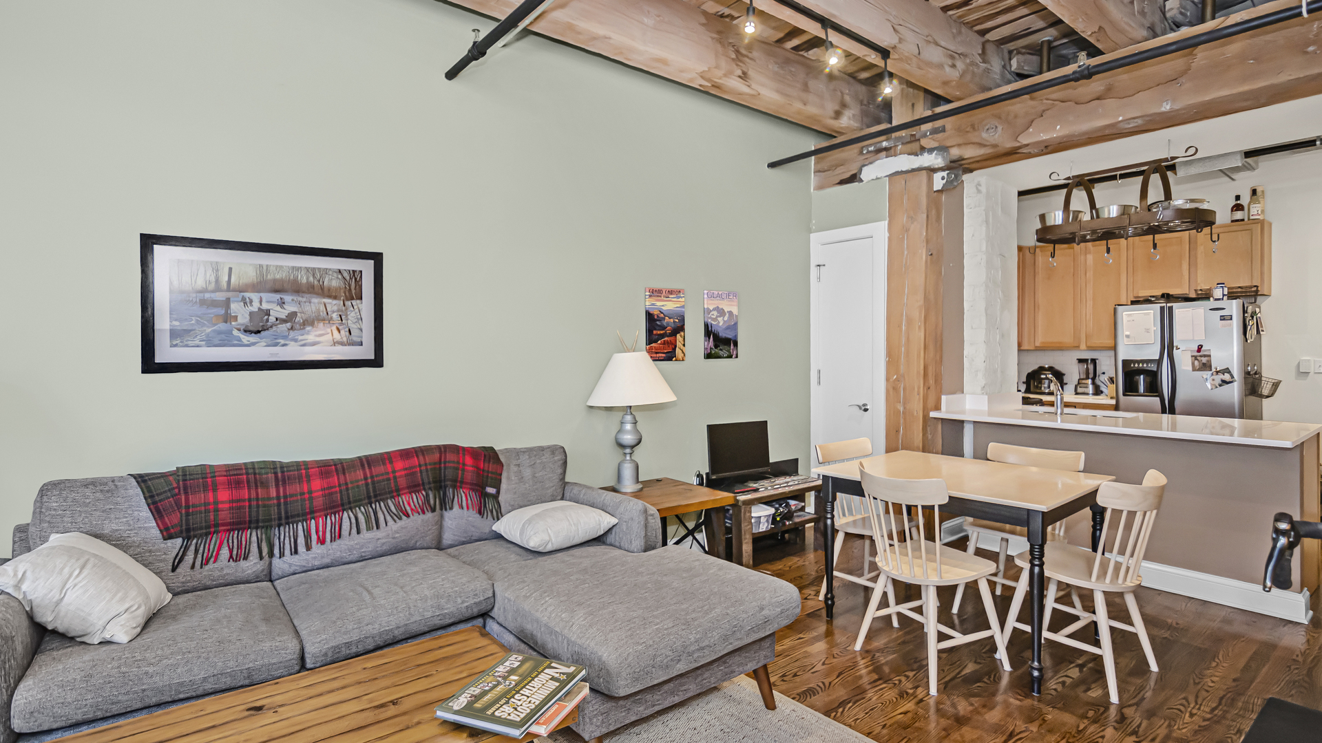 106 North Aberdeen Street, Unit 4G Chicago, IL 60607 - Photo 6 of 22 a living room with furniture kitchen view and a window