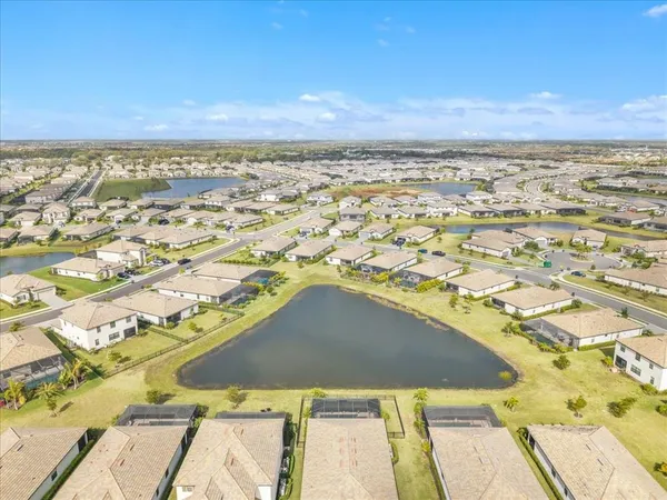 a view of a swimming pool with a lot of plants and trees