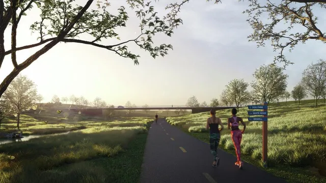 a view of a lake with a mountain in the background