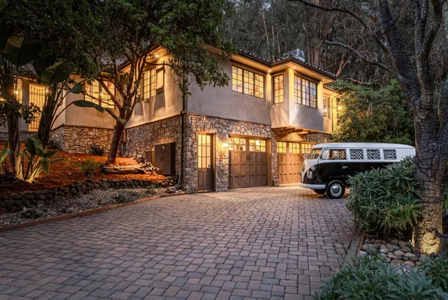 a front view of a house