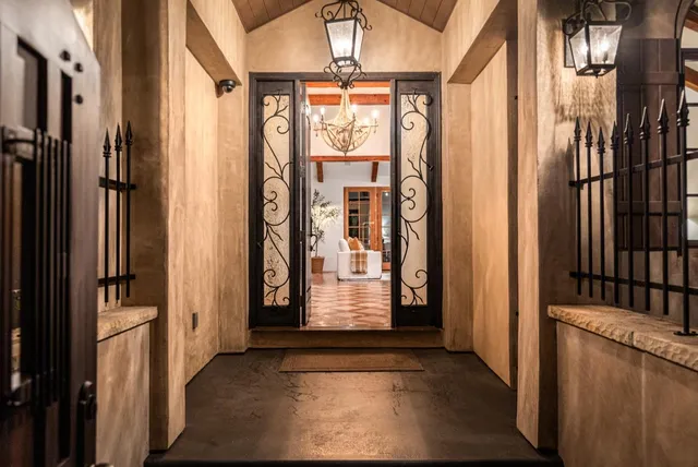 a view of a entryway door