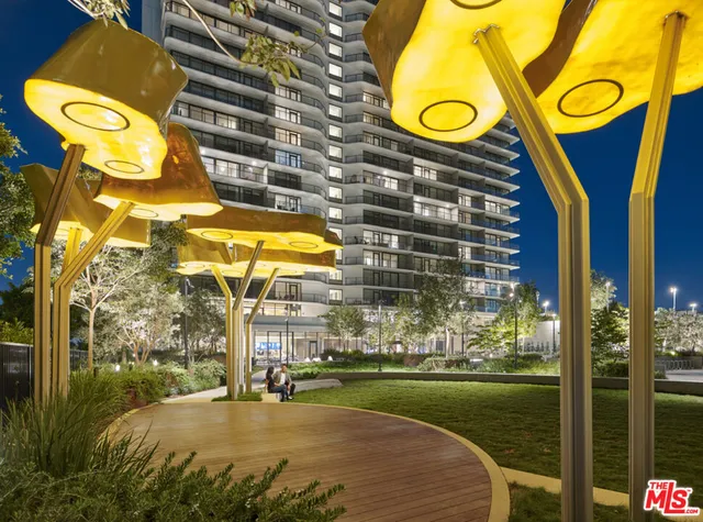 a view of swimming pool from a outdoor space