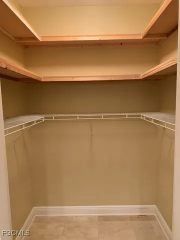 a close view of closet