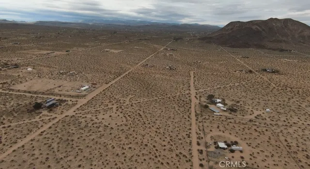 a view of a dry yard with wooden floor