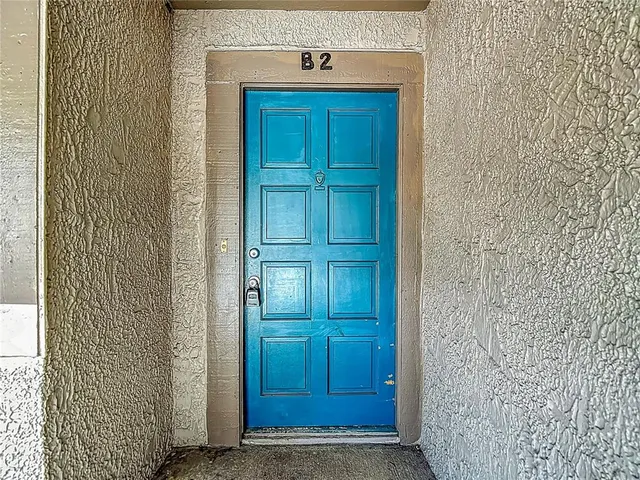a view of front door