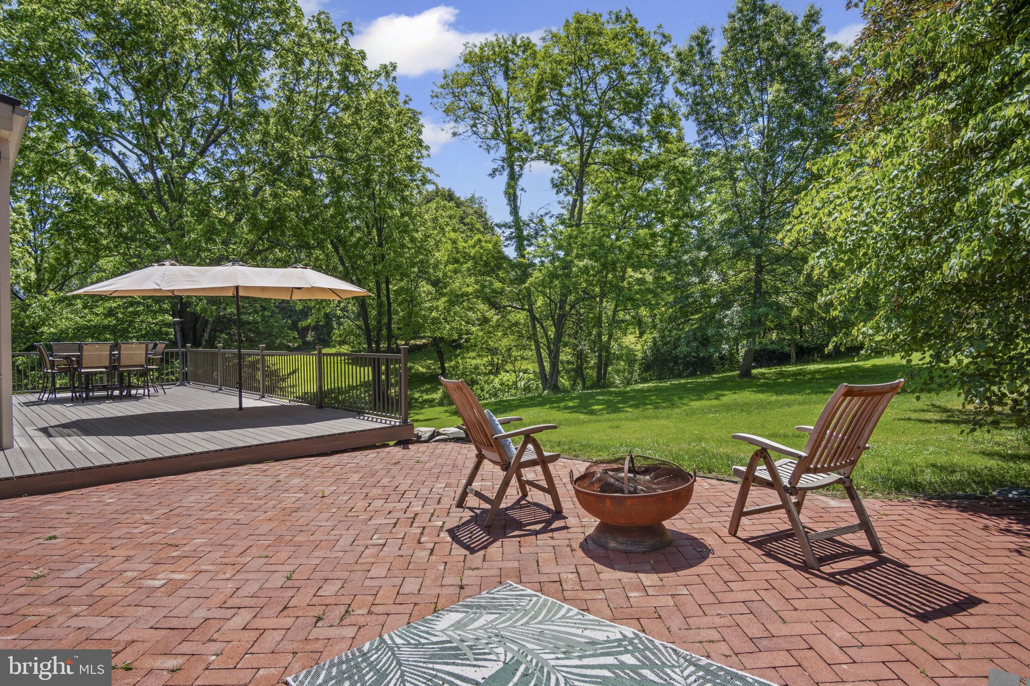 154 Calvary Church Road Wrightsville, PA 17368 - Photo 15 of 89 a view of a patio with table and chairs under an umbrella