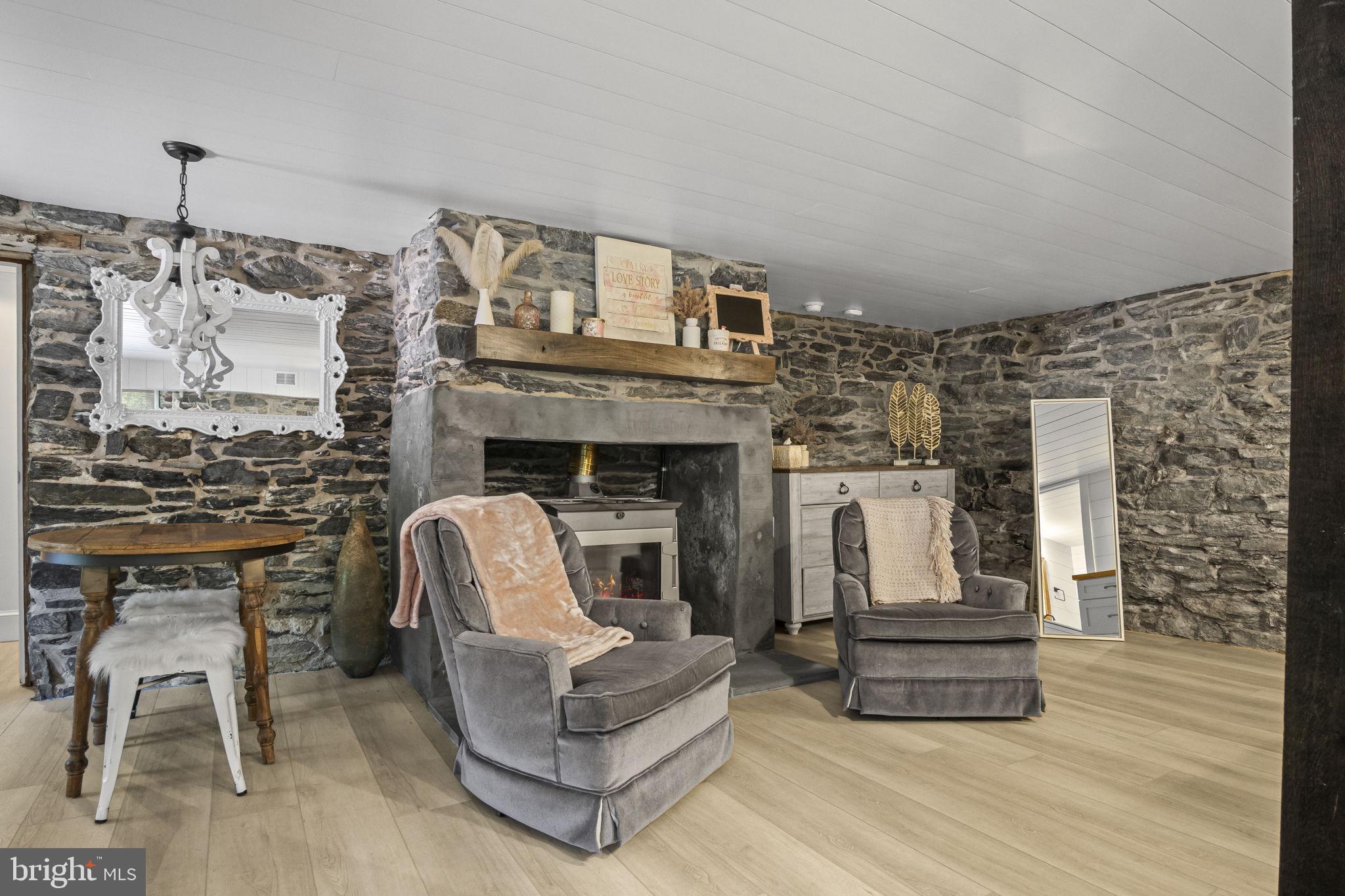 154 Calvary Church Road Wrightsville, PA 17368 - Photo 52 of 89 a living room with furniture a fireplace and a table