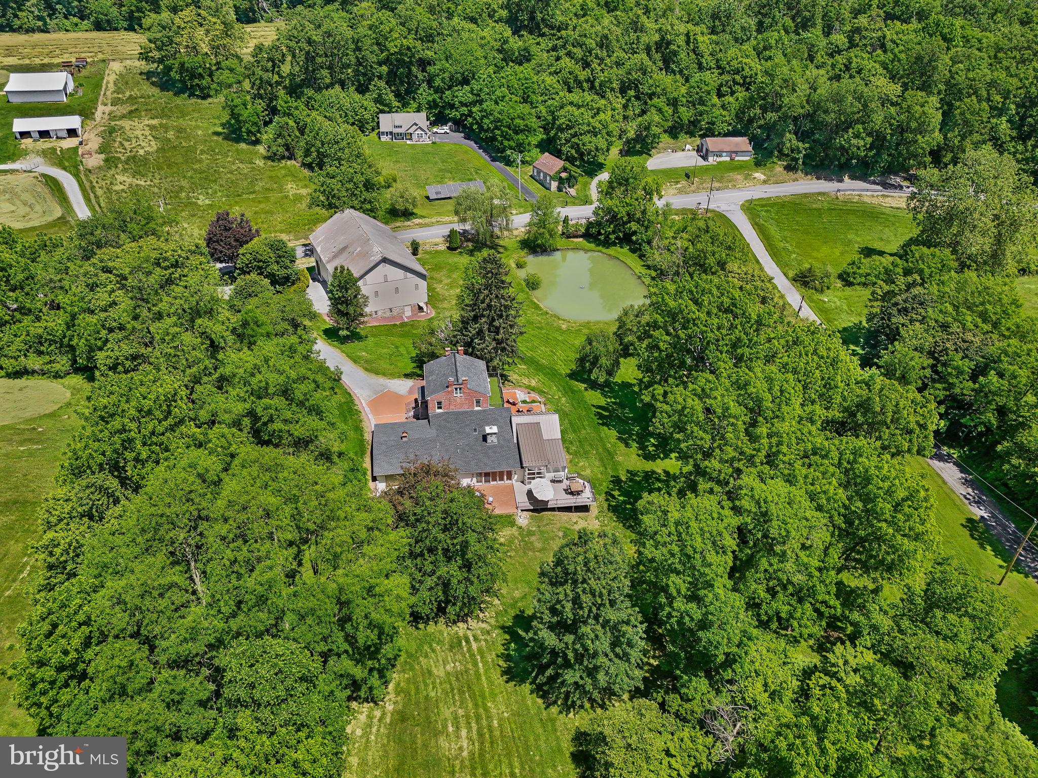 154 Calvary Church Road Wrightsville, PA 17368 - Photo 89 of 89 an aerial view of residential house with outdoor space and trees all around