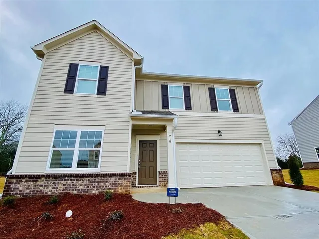 a front view of a house