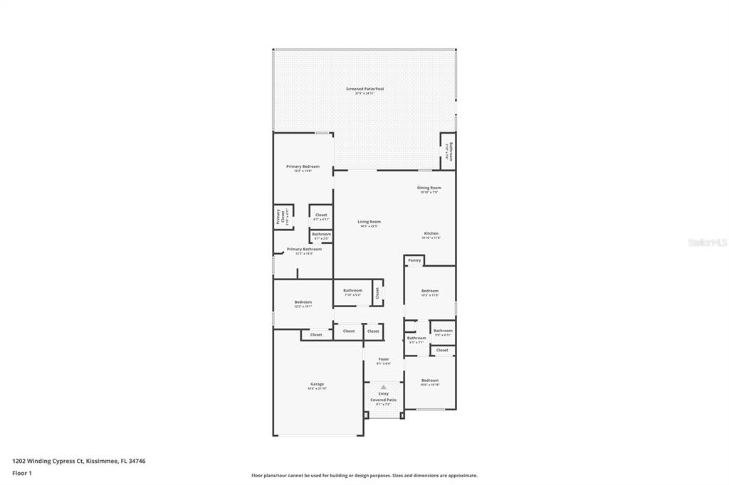 1202 Winding Cypress Court Kissimmee, FL 34746 - Photo 41 of 41 a picture of a bench in front of door
