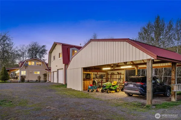a view of city and mountain