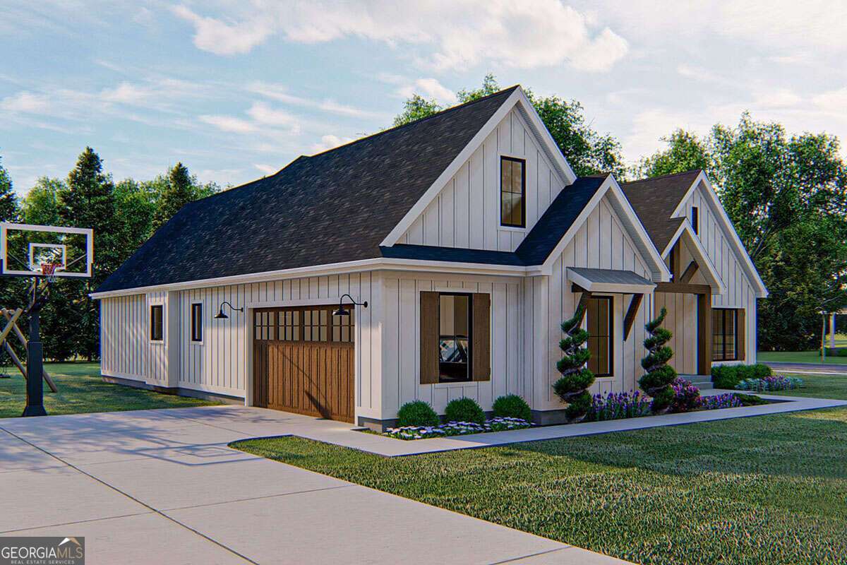 270 R Stone Cliff Drive Talking Rock, GA 30175 - Photo 3 of 30 a front view of a house with a garden and plants