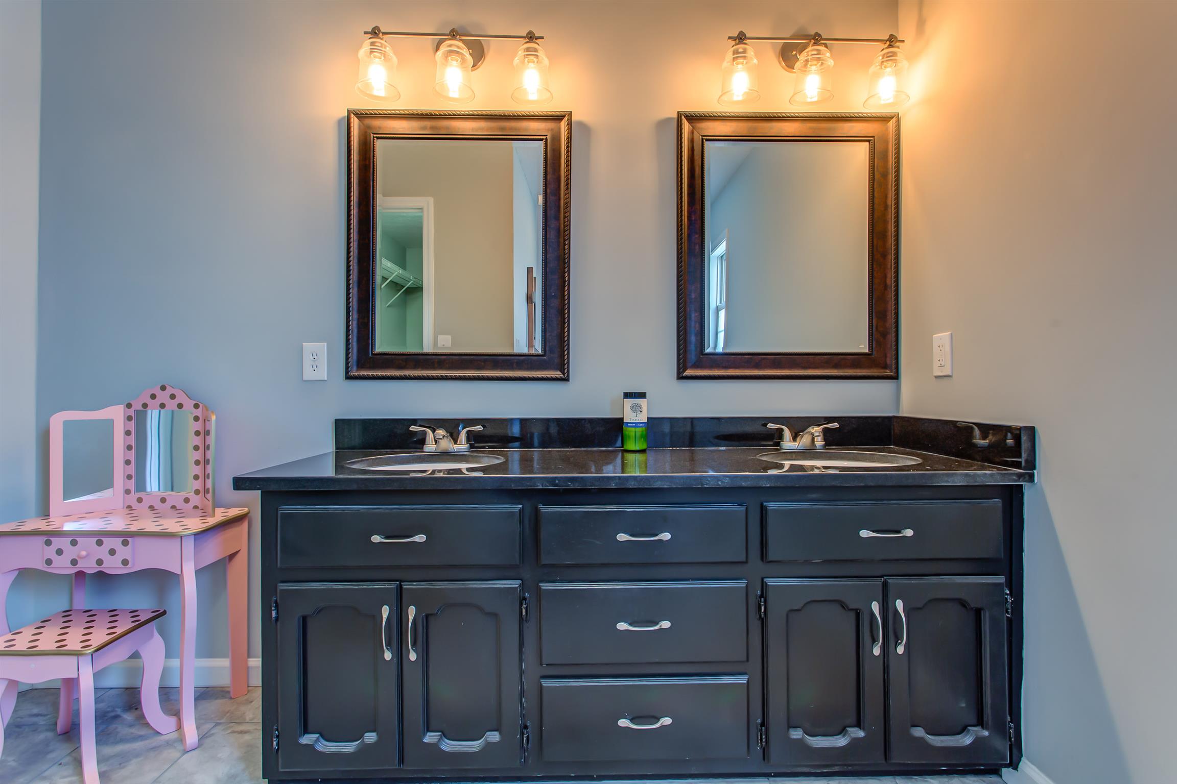 3633 Greens Mill Road Spring Hill, TN 37174 - Photo 13 of 30 a bathroom with a sink and a mirror
