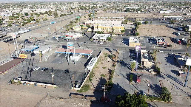 an aerial view of a city