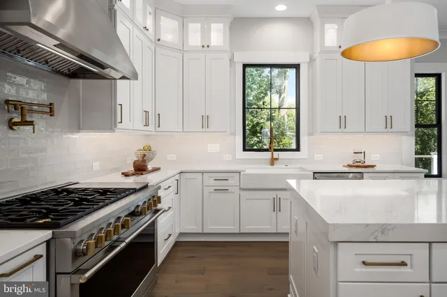 a view of a dining room with furniture and window