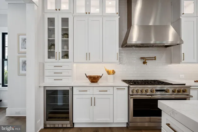 a view of wooden floor in an empty room