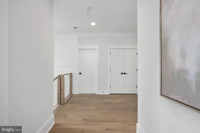 a view of a balcony and trees