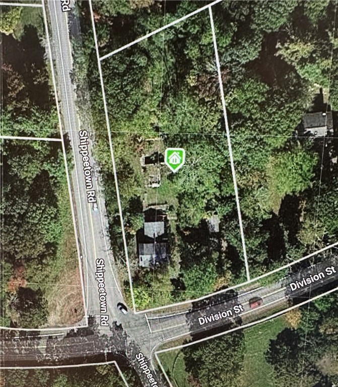 Overview of the 1.1 acre property