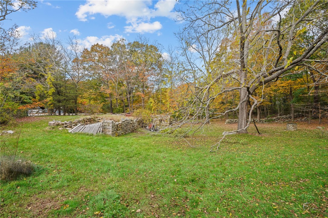 2145 Division Road East Greenwich, RI 02818 - Photo 40 of 46 View out back with foundation of original barn