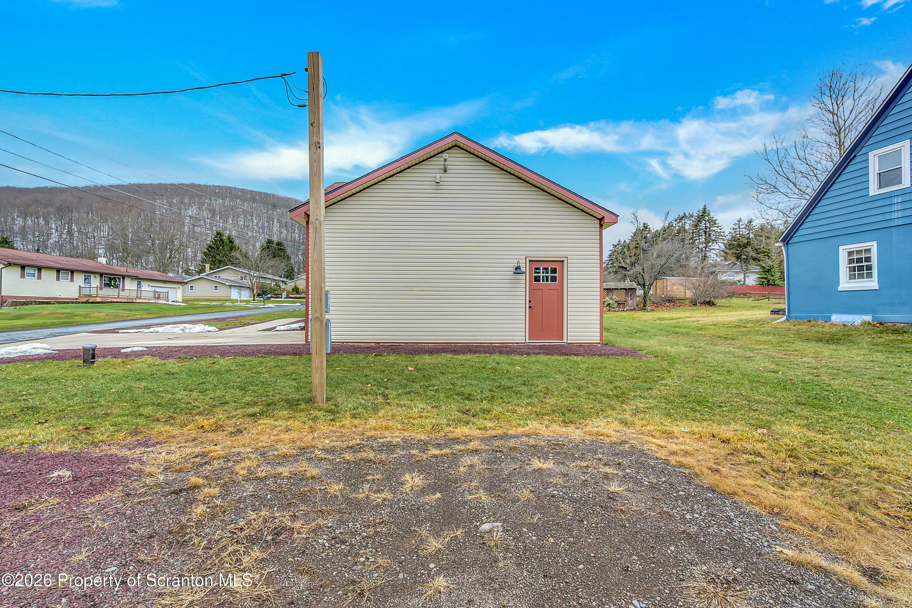 8 Hermel Street Scott Township, PA 18447 - Photo 11 of 38 a view of a house with backyard and trees
