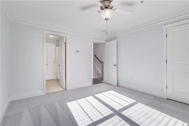 a view of an empty room