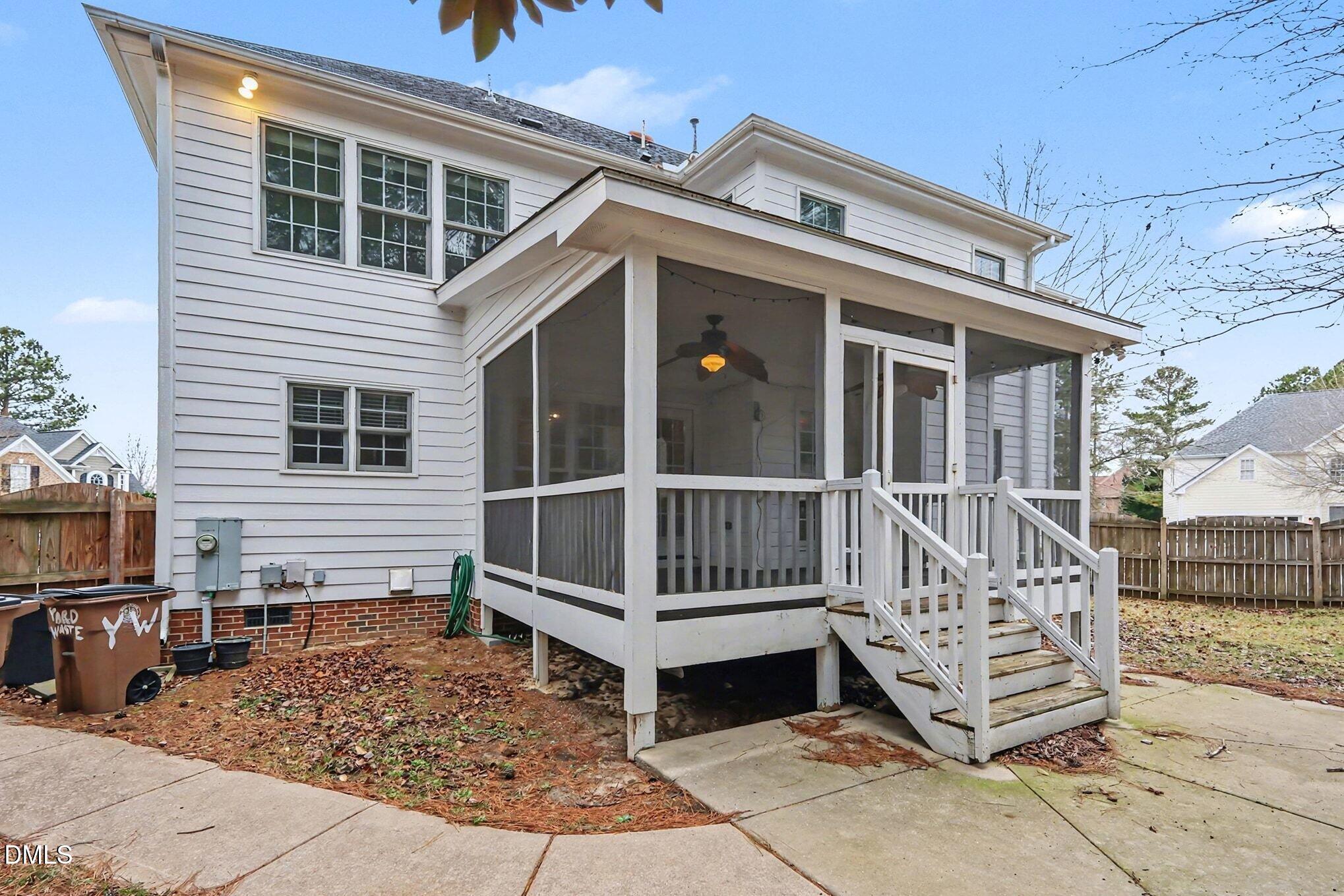 6101 Tiffield Way Wake Forest, NC 27587 - Photo 34 of 40 a view of a house with wooden fence