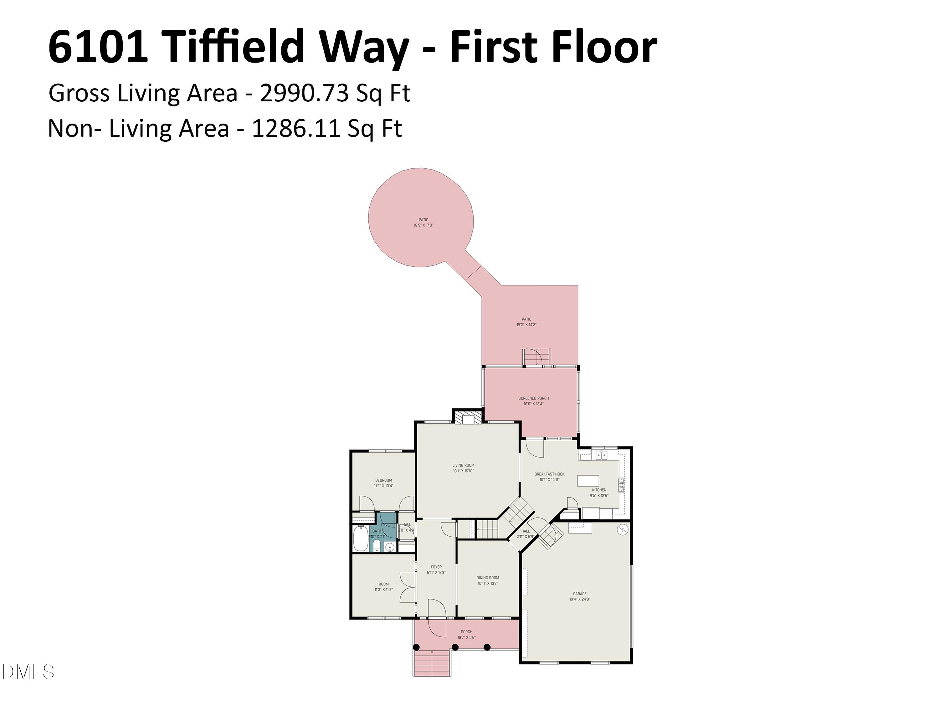 6101 Tiffield Way Wake Forest, NC 27587 - Photo 40 of 40 a picture of a wall with a white wall