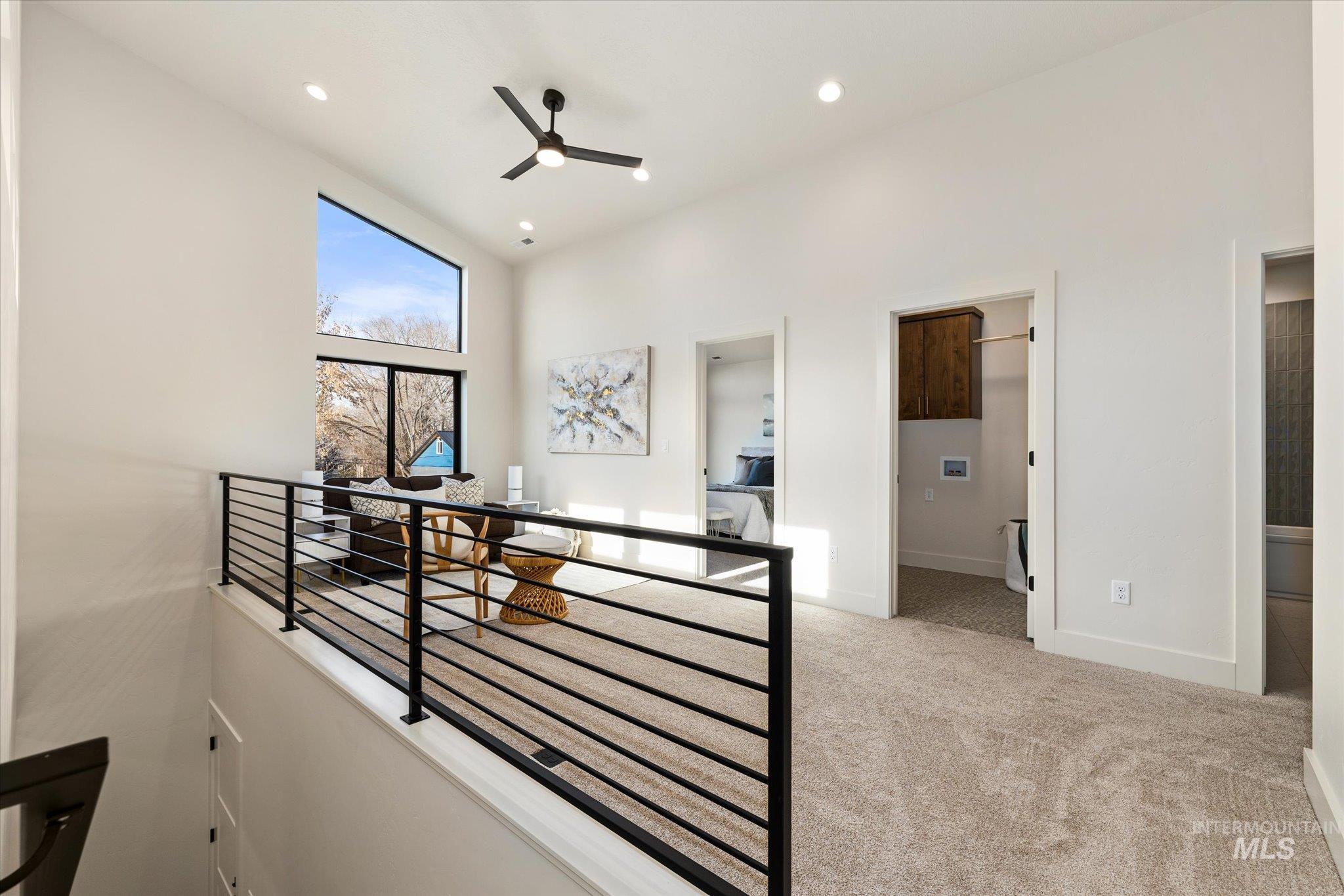 5612 West Grover Street Boise, ID 83705 - Photo 31 of 50 Hallway with light carpet and recessed lighting