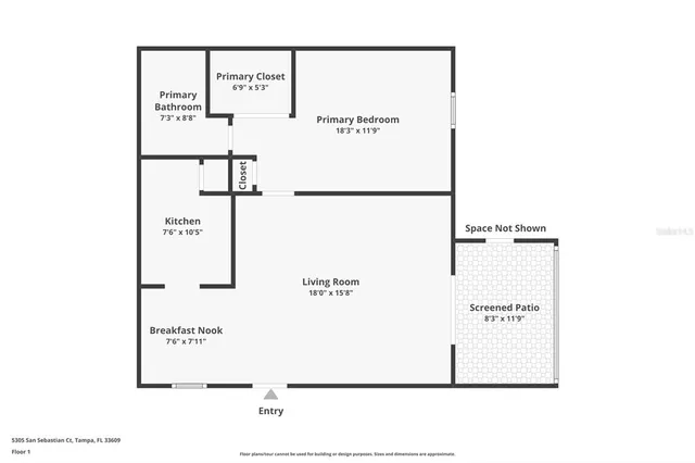 $1,600 | 5305 San Sebastian Court, Unit 125, Tampa, FL 33609