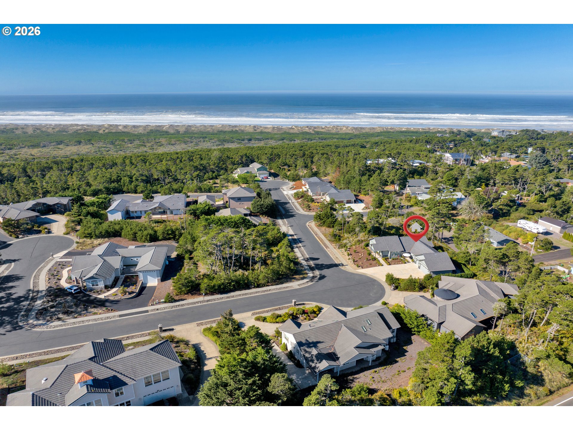 34 Bonnett Way Florence, OR 97439 - Photo 7 of 48 an aerial view of residential building and ocean