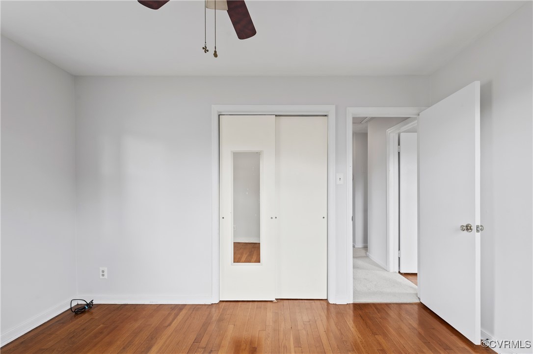 9707 Esmont Road Henrico, VA 23228 - Photo 38 of 50 Unfurnished bedroom featuring a ceiling fan, a clo