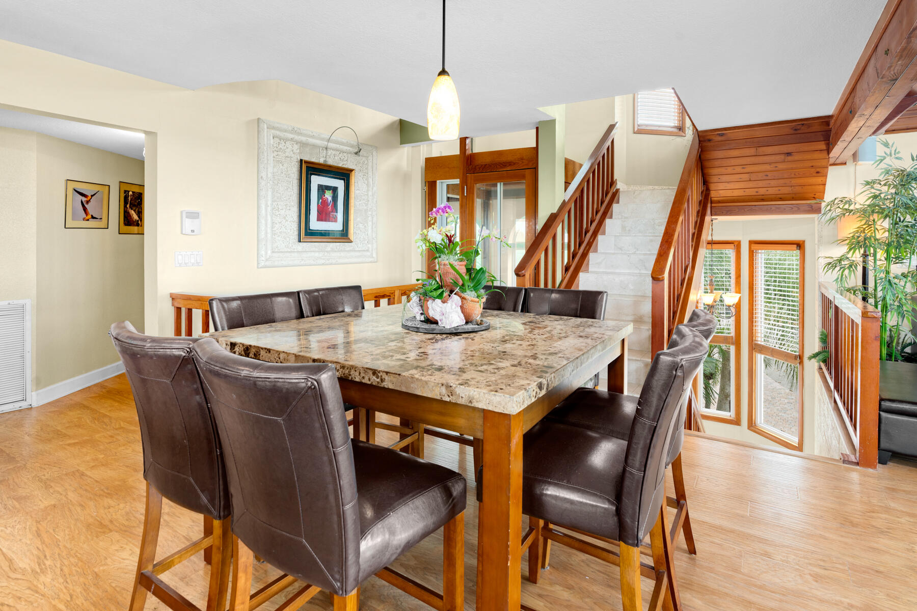 51 Mutiny Place Key Largo, FL 33037 - Photo 21 of 75 a view of a dining room with furniture and wooden floor