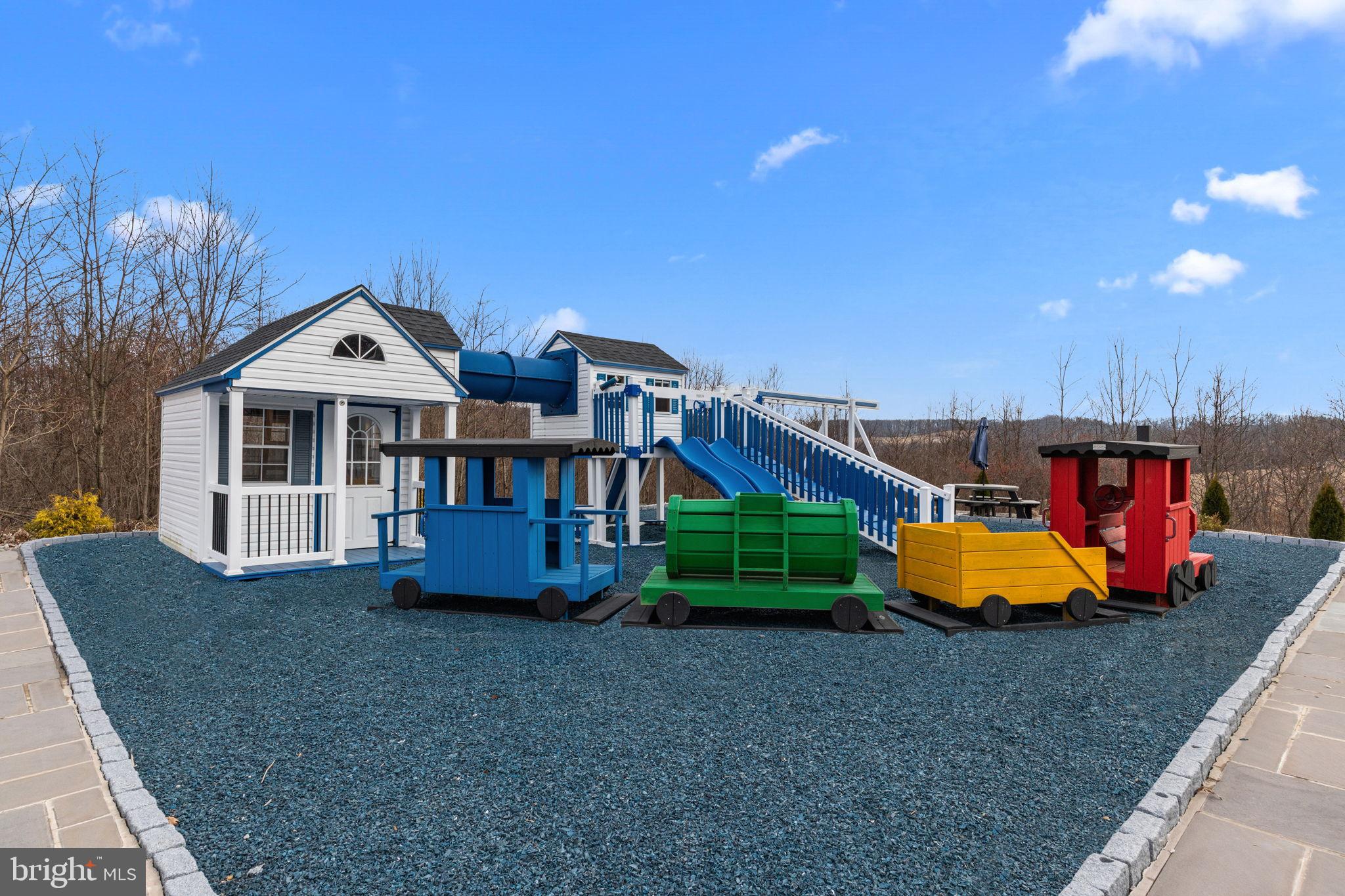 176 Fenstermaker Road Kutztown, PA 19530 - Photo 133 of 149 Colorful playset with train-themed features.