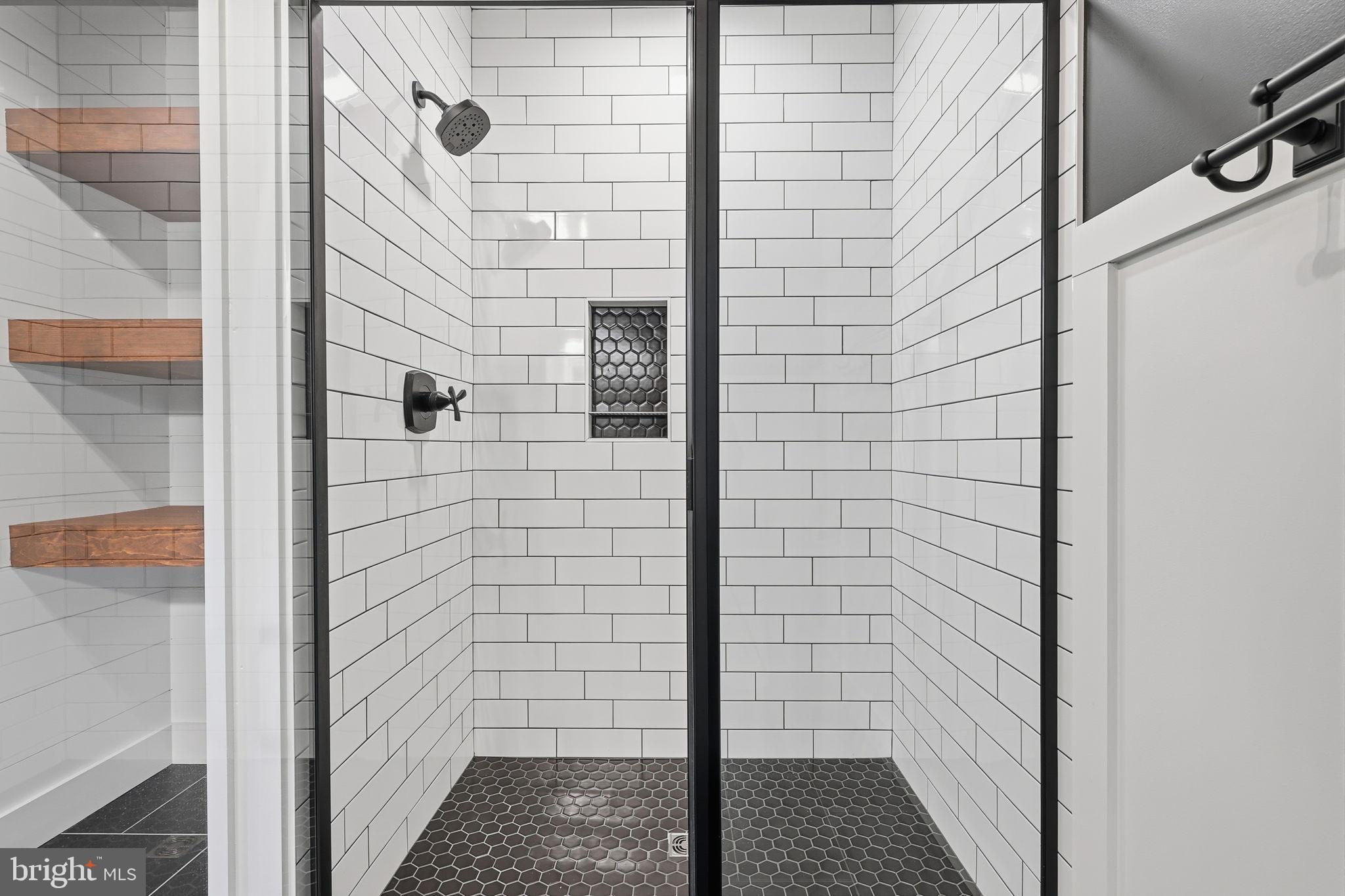 176 Fenstermaker Road Kutztown, PA 19530 - Photo 96 of 149 Sleek modern shower with elegant tiles.