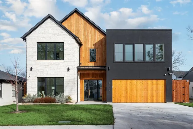 a view of a house with a porch and a fireplace