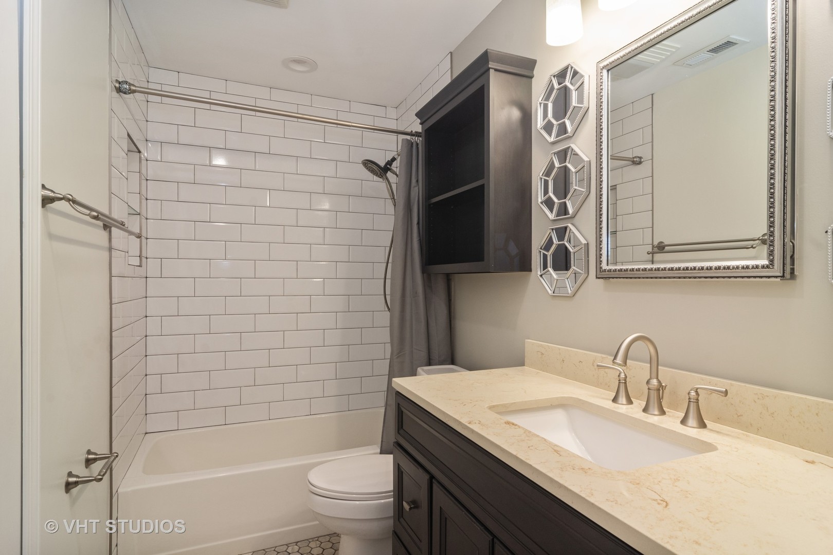 422 Glen Garry Road Cary, IL 60013 - Photo 11 of 12 a bathroom with a granite countertop sink toilet and shower