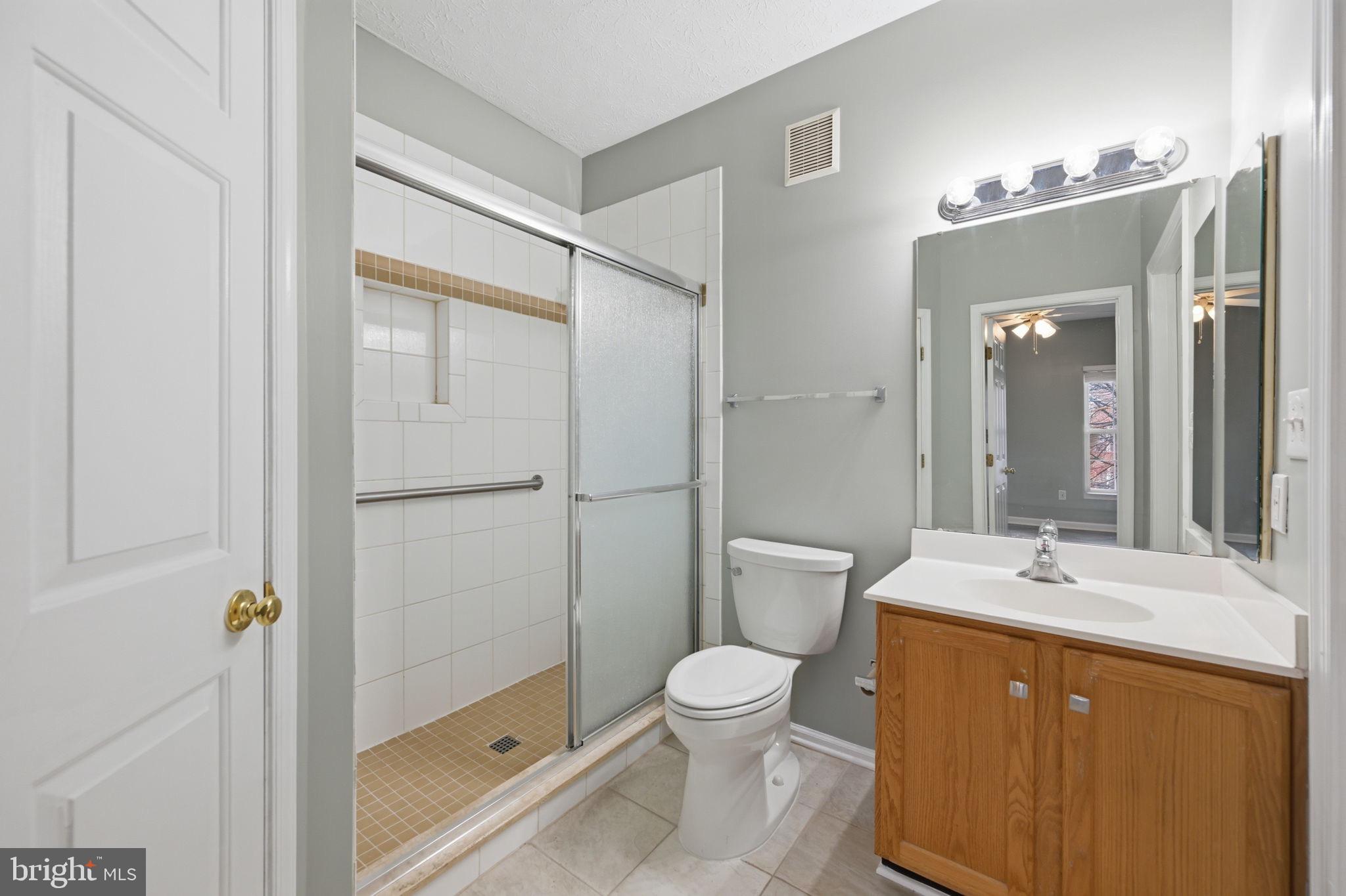 2402 Chestnut Terrace Court, Unit 202 Odenton, MD 21113 - Photo 18 of 24 a bathroom with a sink a toilet and shower