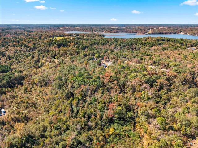 an aerial view of a building