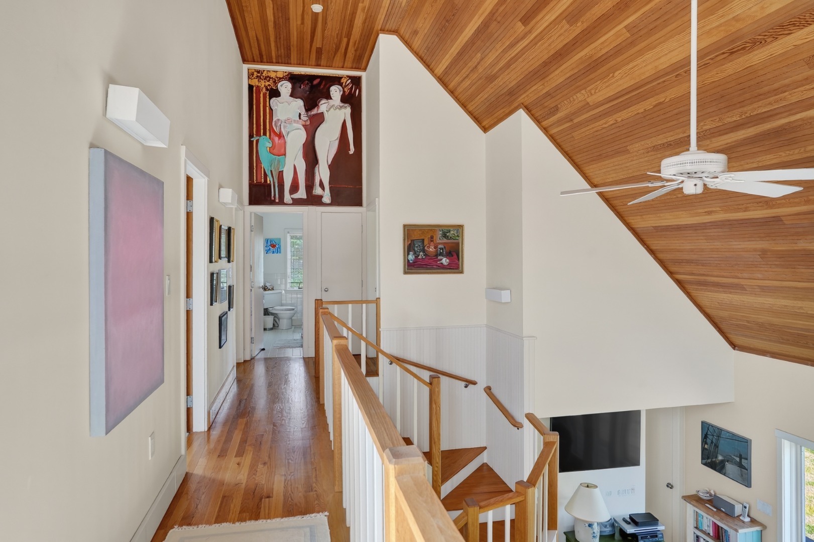 30 Elias Lane West Tisbury, MA 02568 - Photo 13 of 18 The second floor offers three guest rooms and a full bathroom.