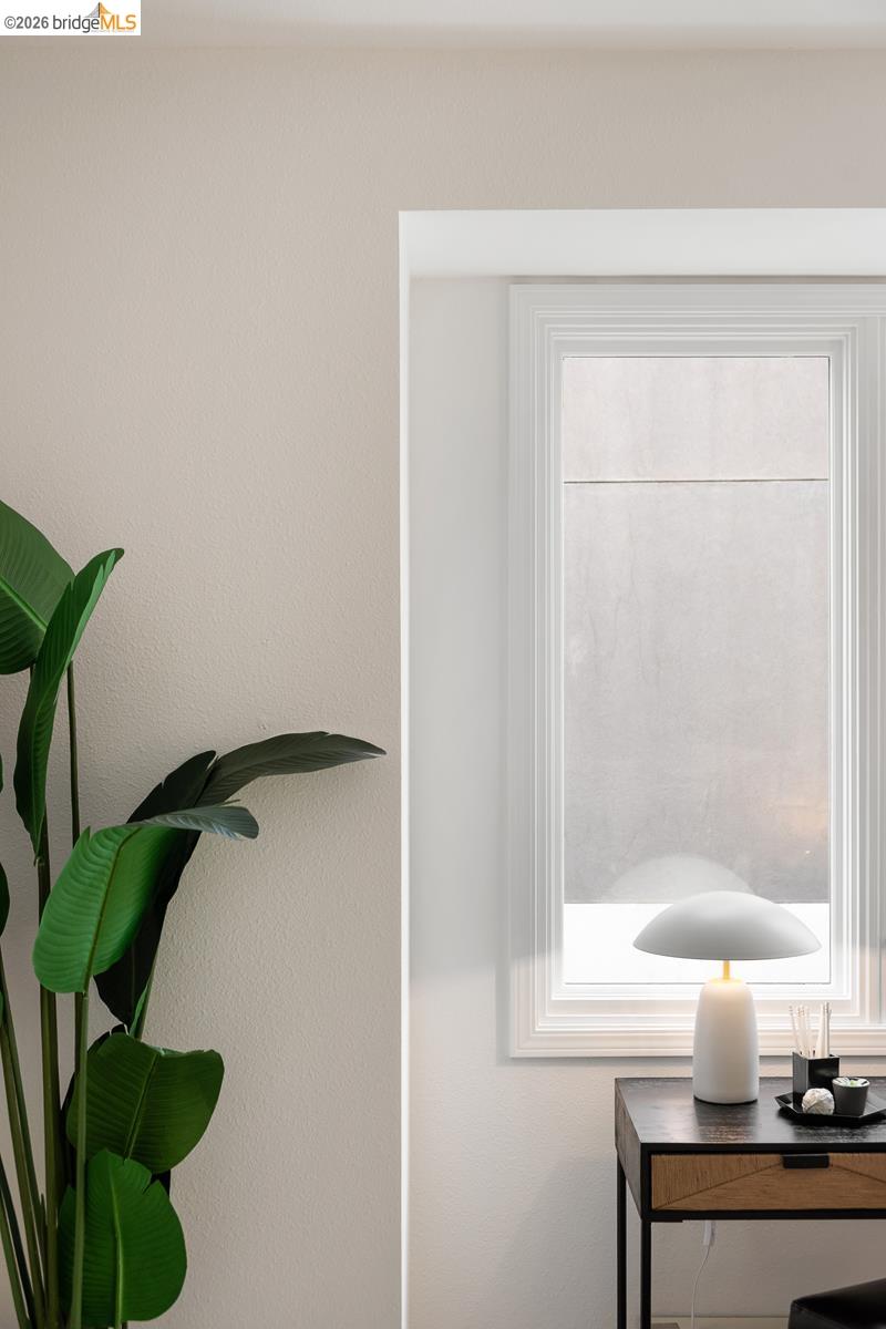 2029 Channing Way, Unit 3D Berkeley, CA 94704 - Photo 46 of 54 White-framed window with a textured roller shade