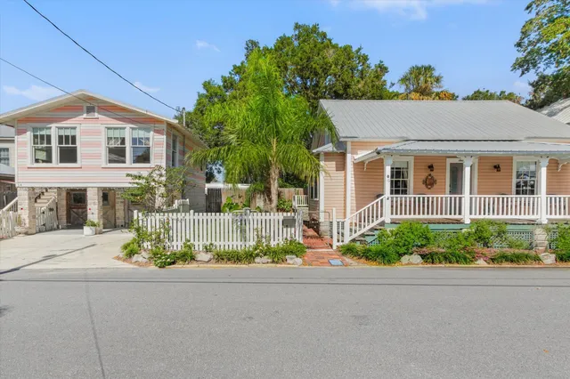 front view of a house with a street