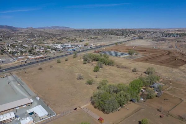 a view of city and mountain view