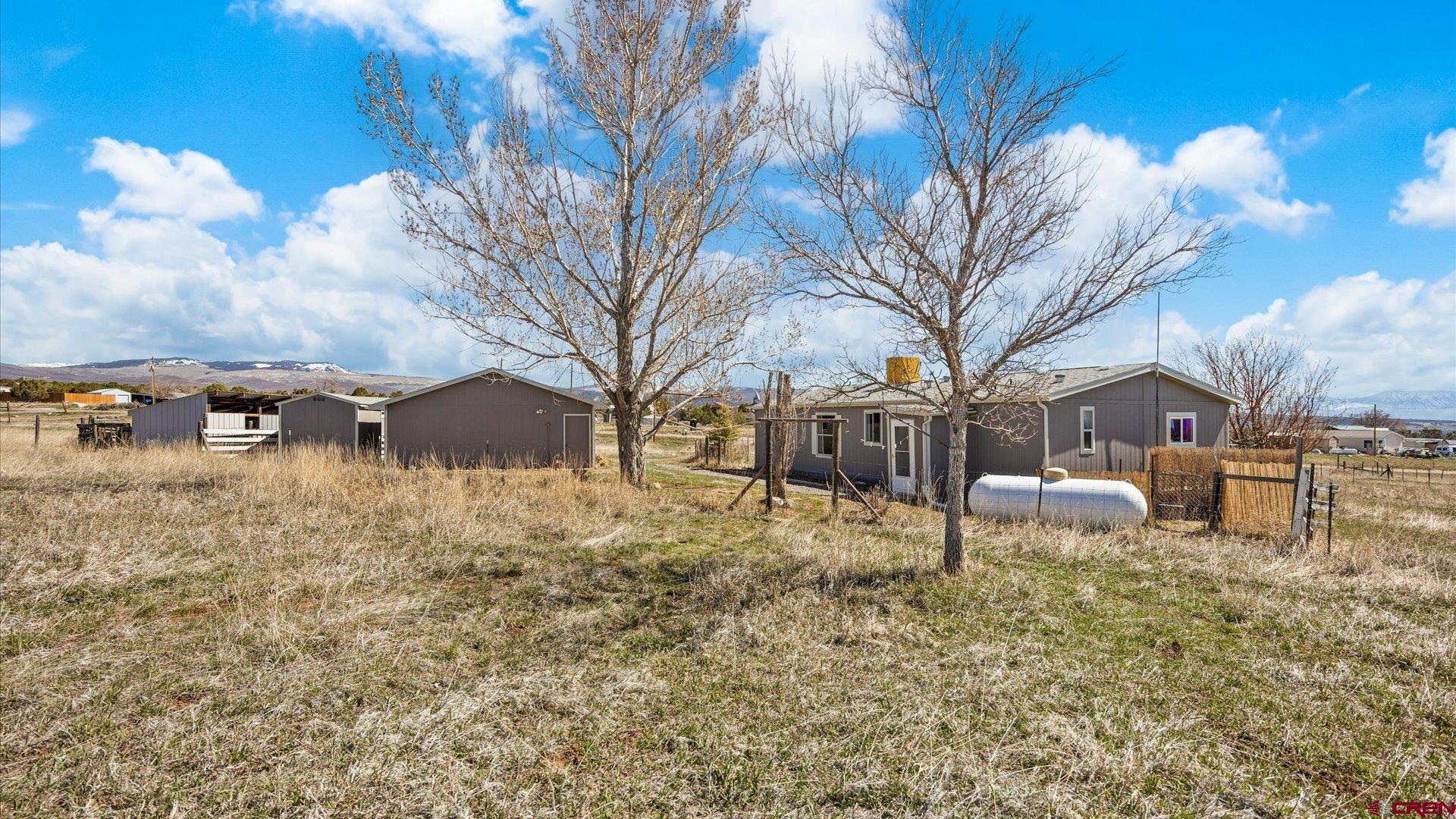 17177 Meadow Drive Cedaredge, CO 81413 - Photo 27 of 30 a backyard of a house with table and chairs
