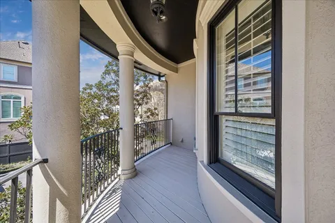 a view of a entryway door with wooden floor